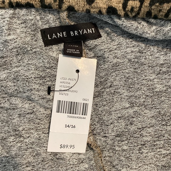 Lane Bryant Off the Shoulder Dress Size 14/16 Wild Animal - Picture 6 of 7